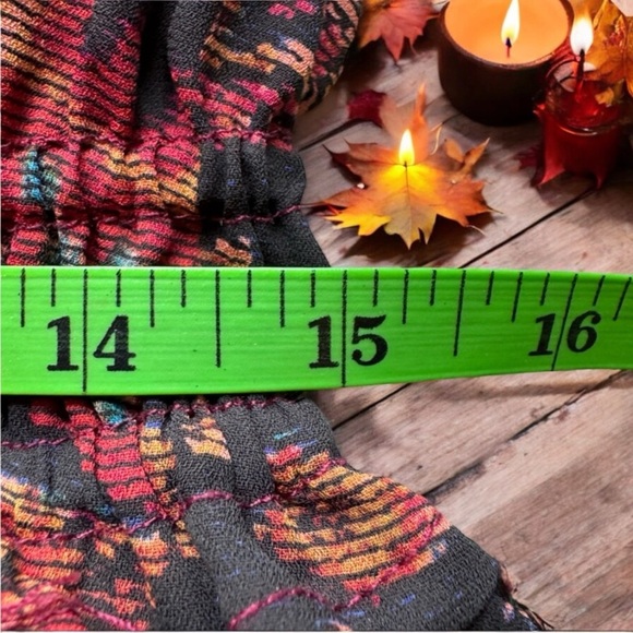 TAHARI ASL Print Lace Trim Tiered Midi Dress - Size 8 - Picture 11 of 16